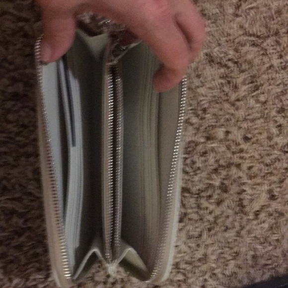 PRADA Pyramid Lux Saffiano Crystal Studded Wallet - Picture 5 of 8